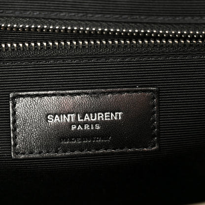 Saint Laurent Grain De Poudre Textured Mixed Matelasse Large Triquilt Monogram Satchel Porcellana 6 of 15