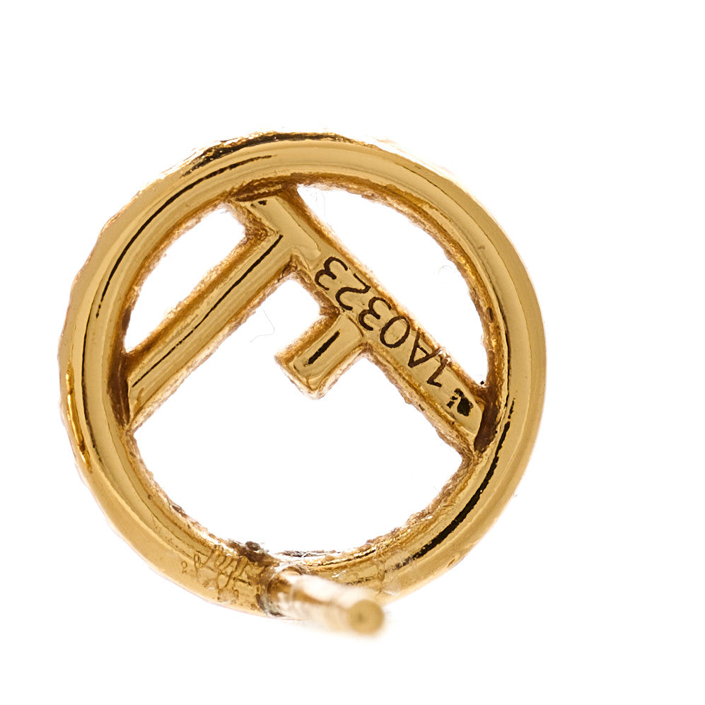 Metal Crystal F is Fendi Earrings Gold
