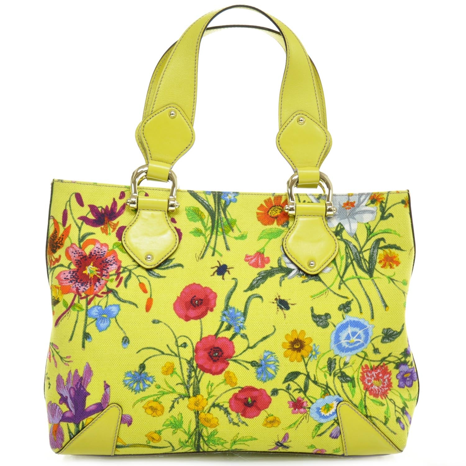 Gucci Canvas Floral Flora Tote 1 of 8