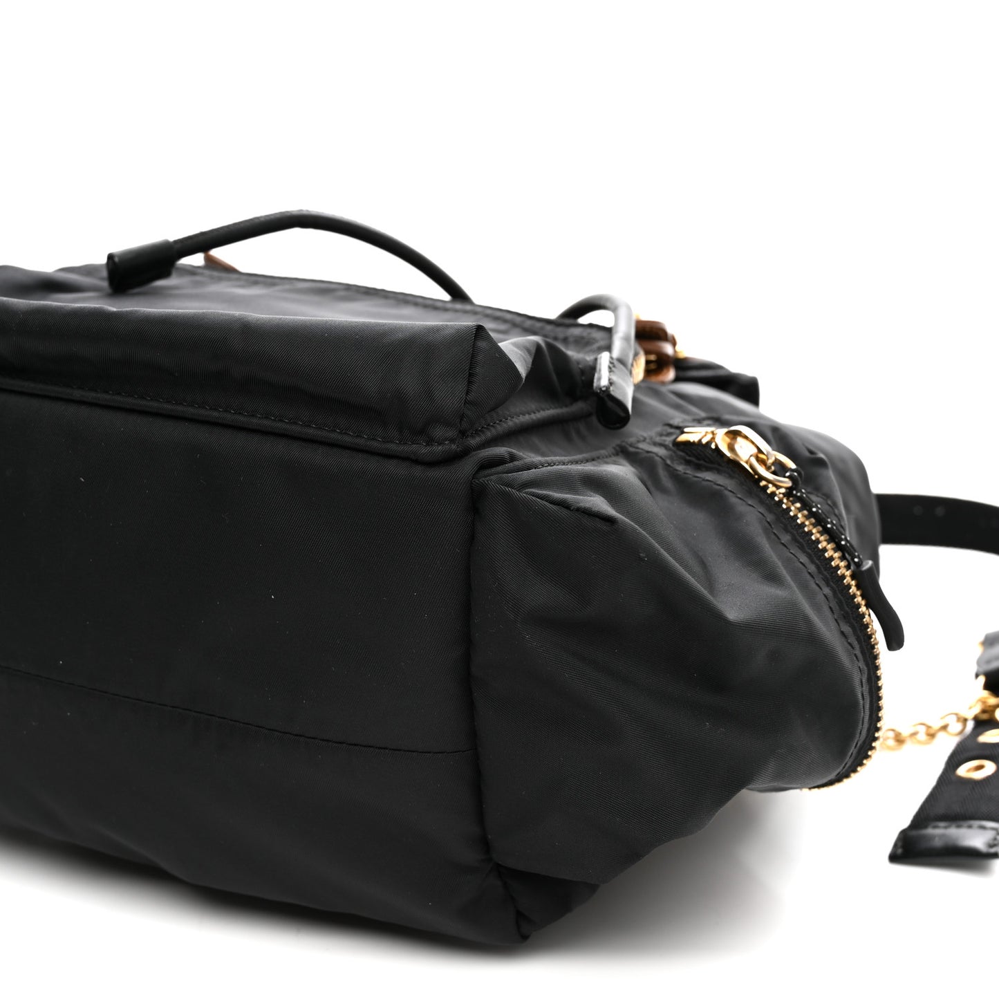 Nylon Small Rucksack Backpack Black