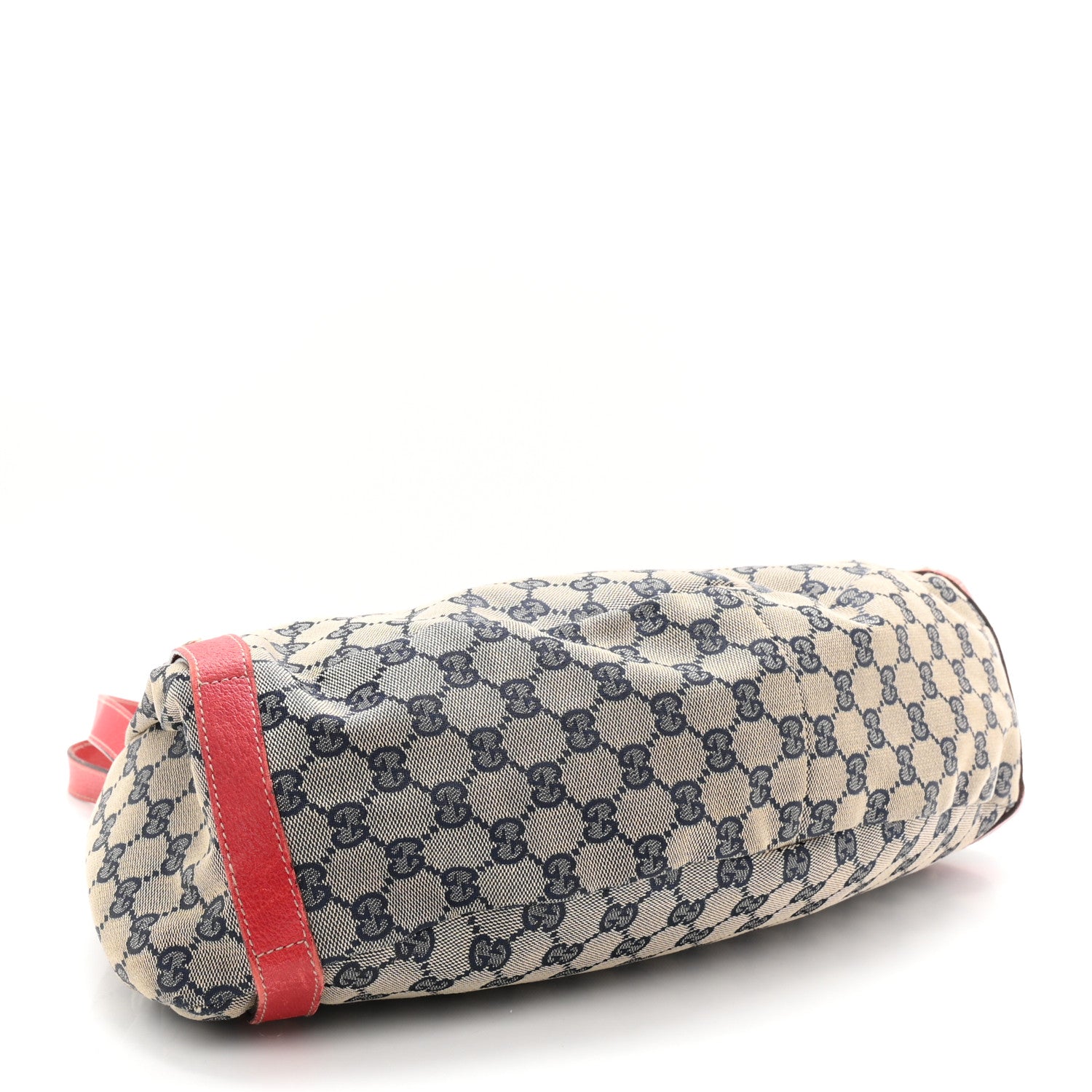 Gucci Monogram Medium Abbey Shoulder Bag Navy Red 4 of 12