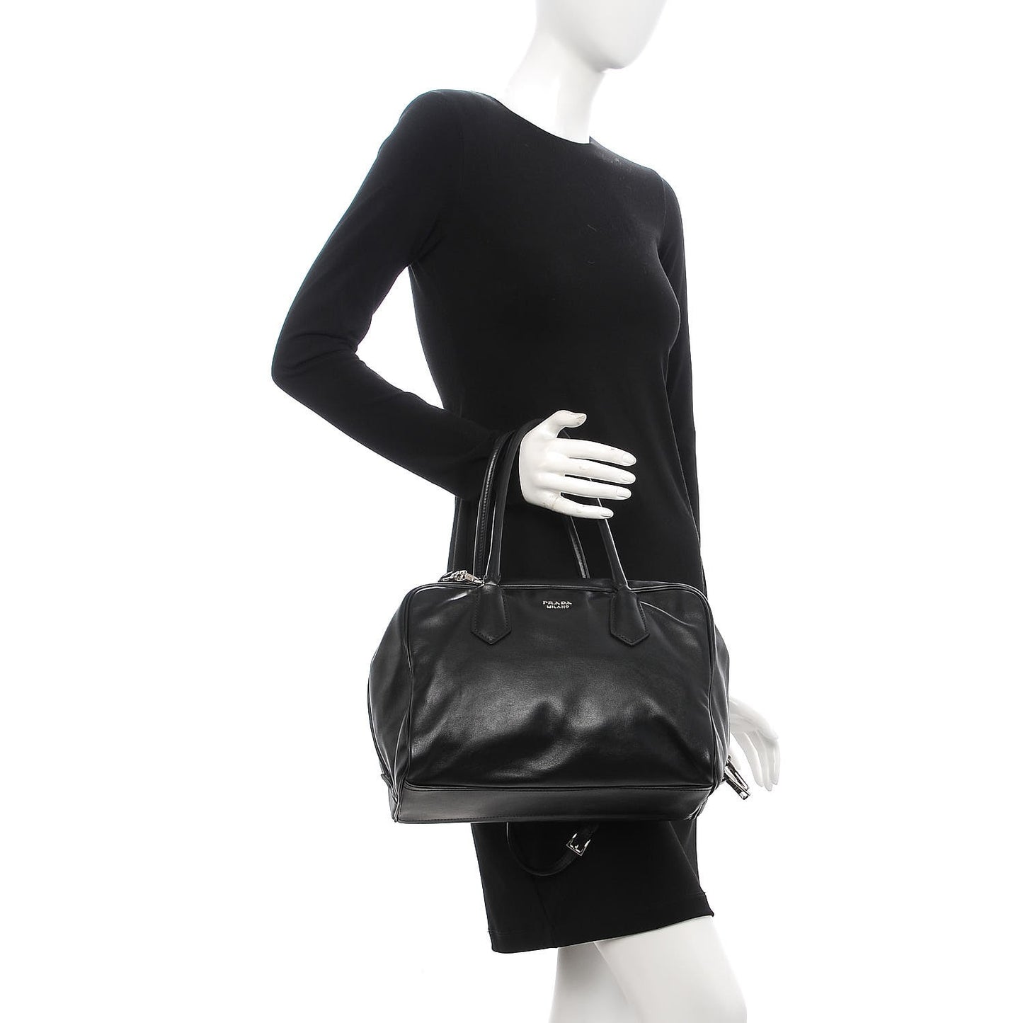 Soft Calf Large Inside Tote Black Mughetto
