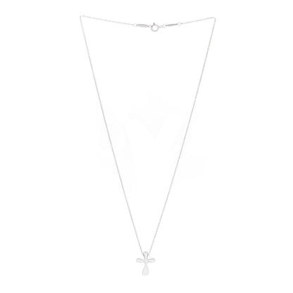 Tiffany Sterling Silver 12mm Elsa Peretti Cross Pendant Necklace 3 of 5