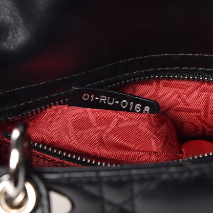 Christian Dior Lambskin Cannage Small Lucky Badges My Lady Dior Black 7 of 10