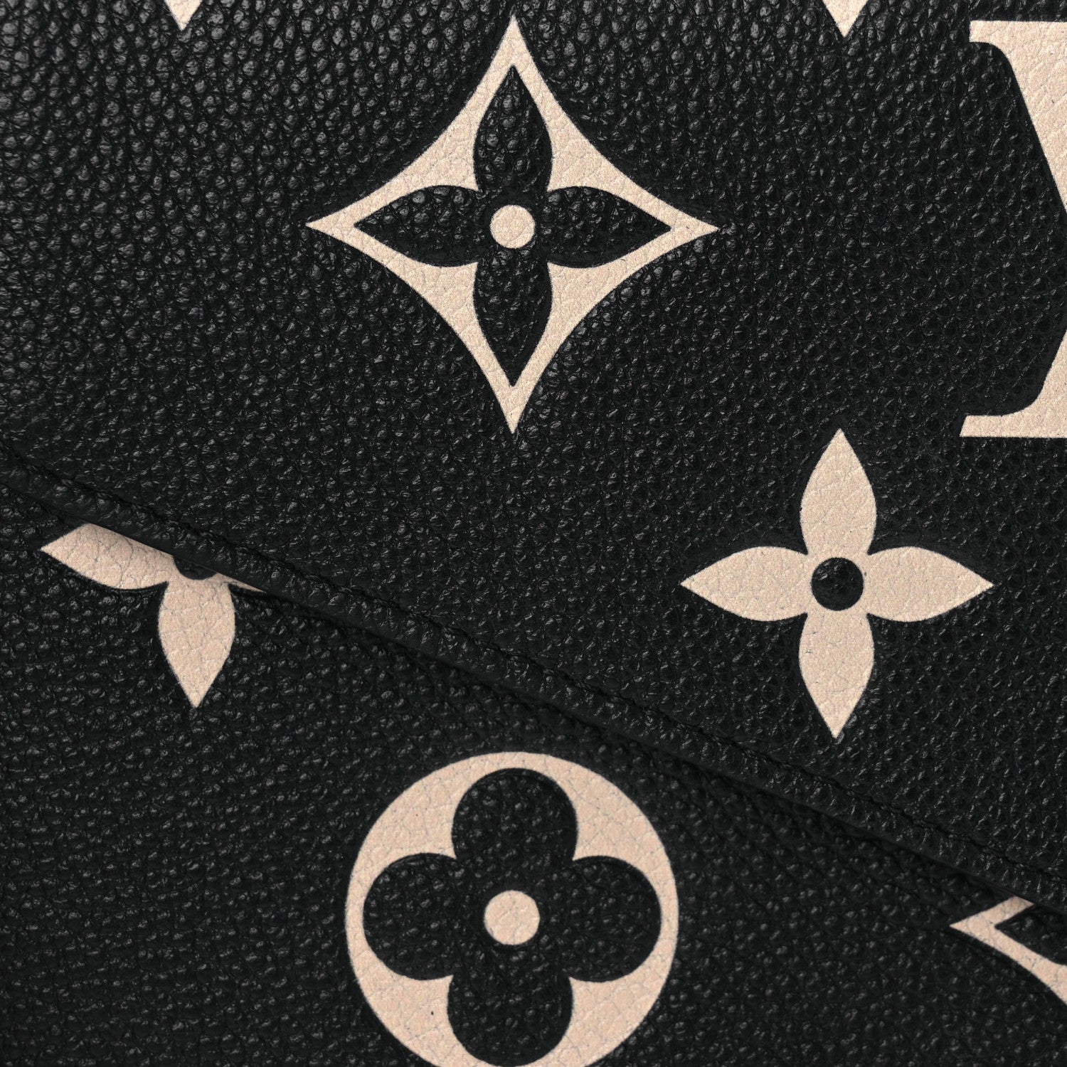 Louis Vuitton Empreinte Monogram Giant Felicie Pochette Black Beige 13 of 16