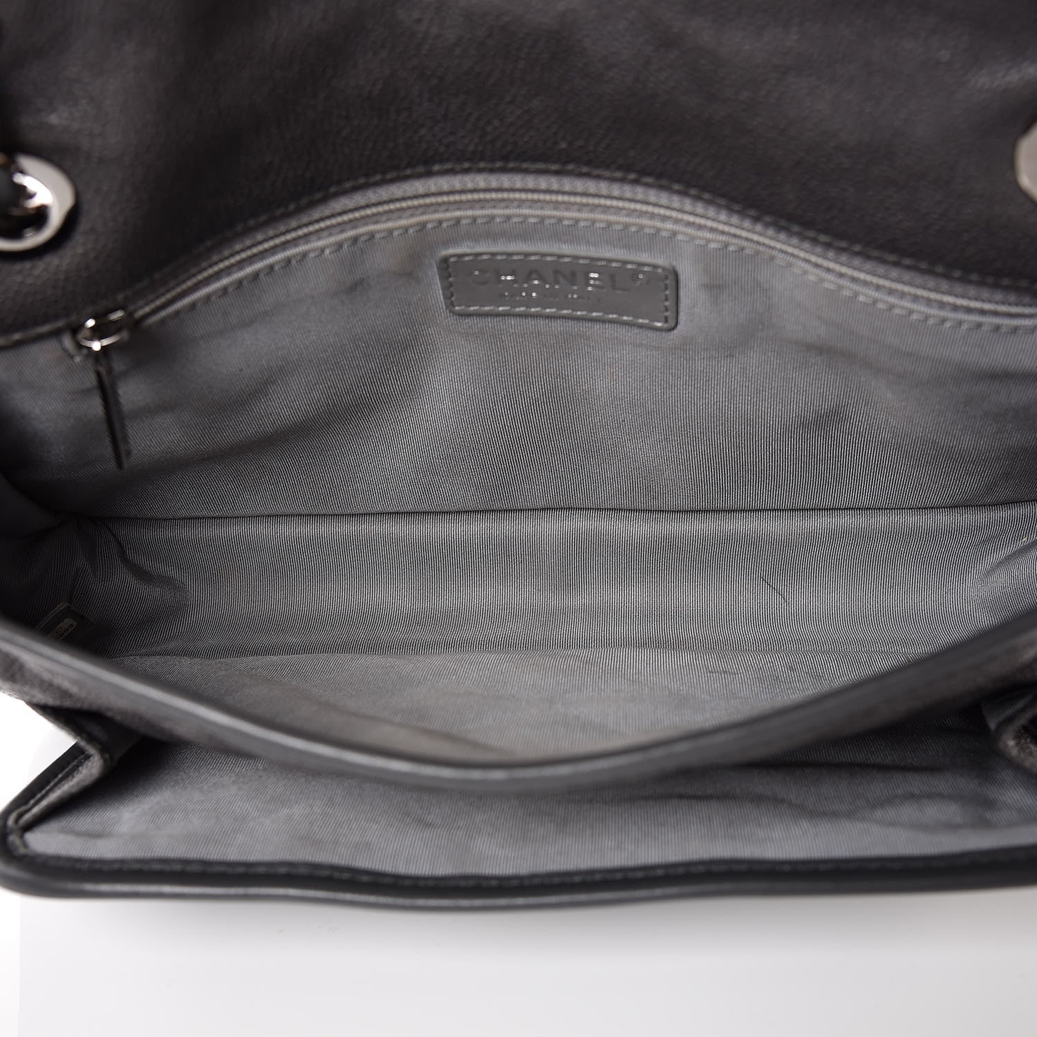 Chanel Caviar Quilted Medium French Riviera Flap Dark Grey 5 of 9