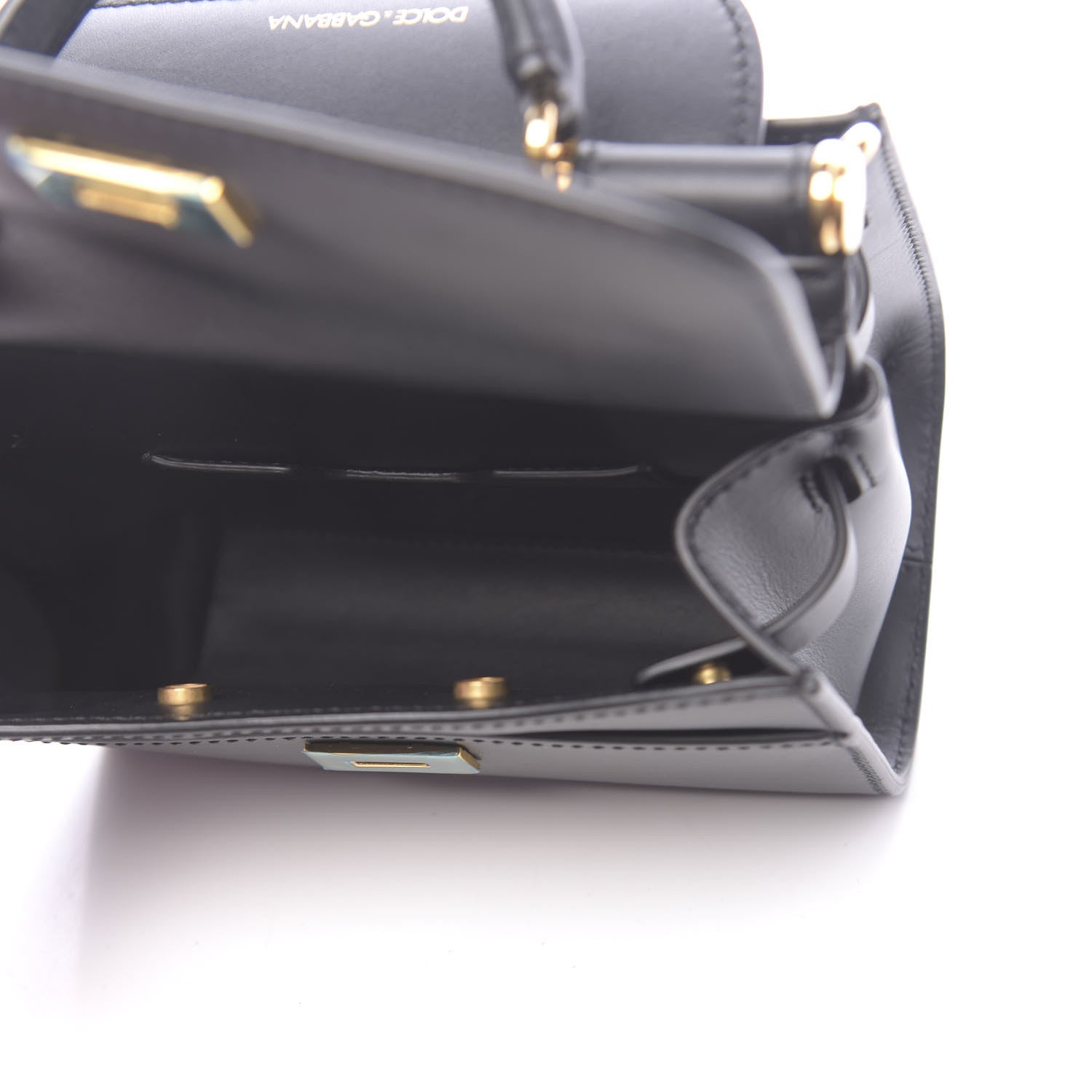 Dolce & Gabbana Calfskin Mini Sicily 58 Bag Black 6 of 12
