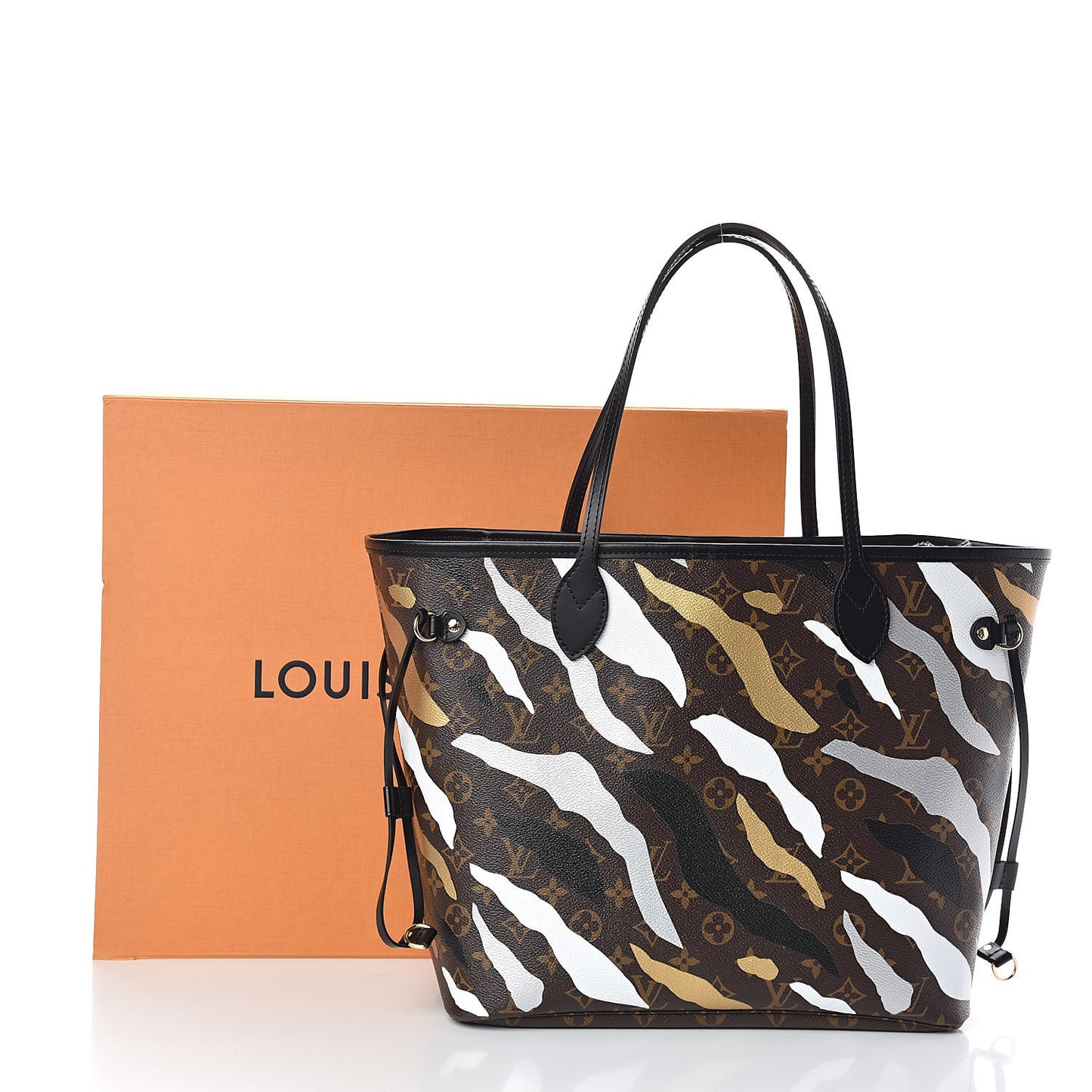 X LOL Monogram Neverfull MM Gold Silver