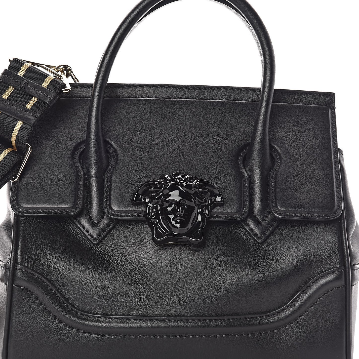 Calfskin Medium Palazzo Empire Bag Black