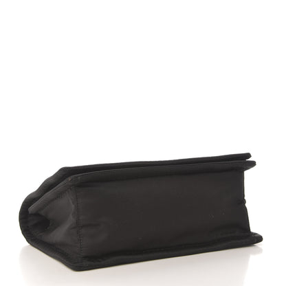 Prada Nylon Tessuto Chain Shoulder Bag Ebano 4 of 9