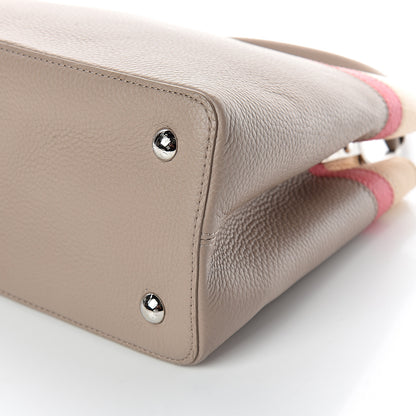 Louis Vuitton Taurillon Capucines MM Galet Coral Pebble 8 of 8