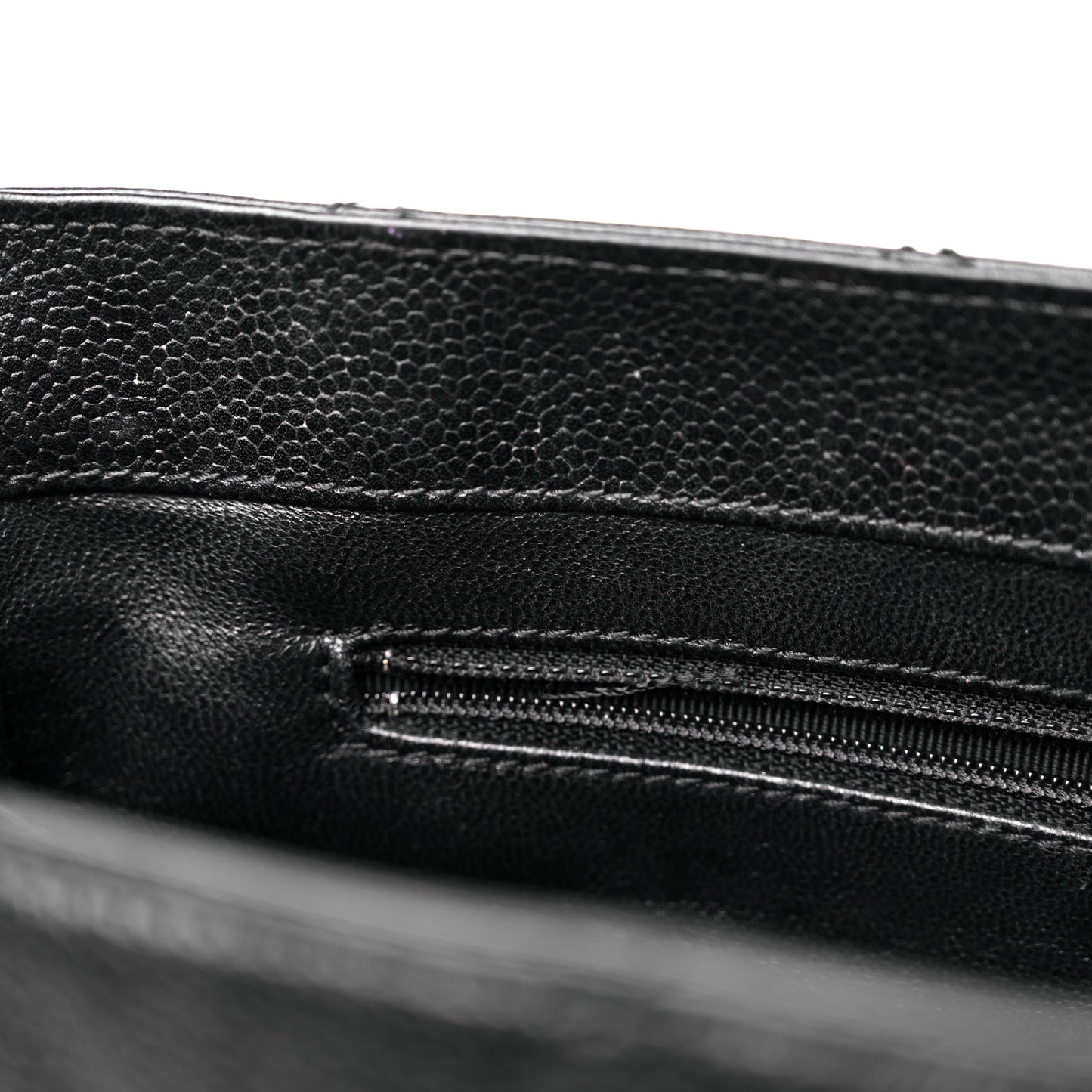 Caviar Quilted Shoulder Bag Black