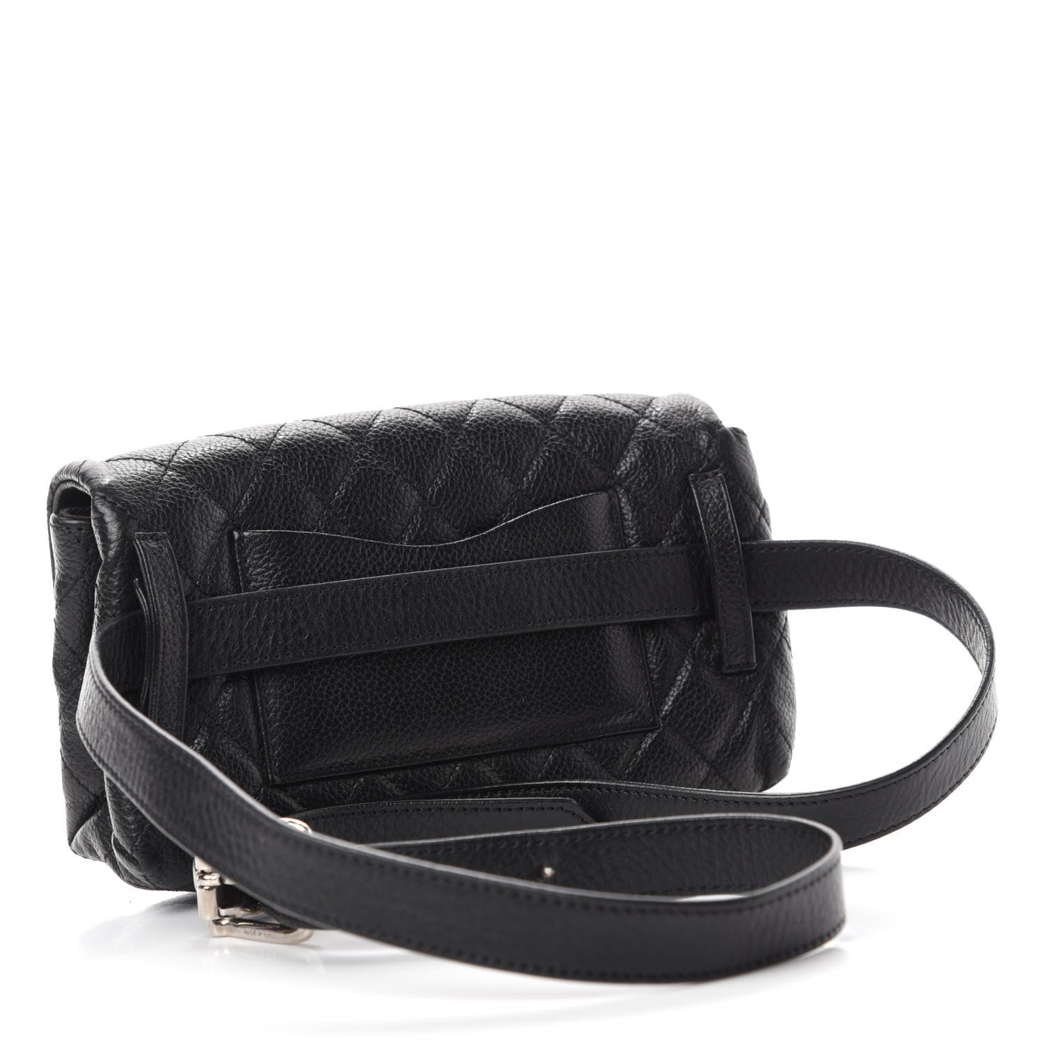 Chanel Grained Calfskin Quilted 2.55 Reissue Flap Belt Bag Clutch Black 3 of 13