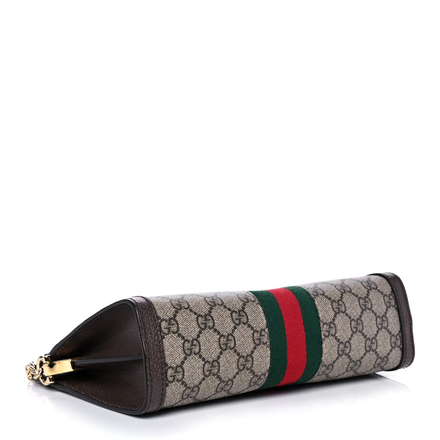 Gucci GG Supreme Monogram Web Small Ophidia Chain Shoulder Bag Brown 4 of 11