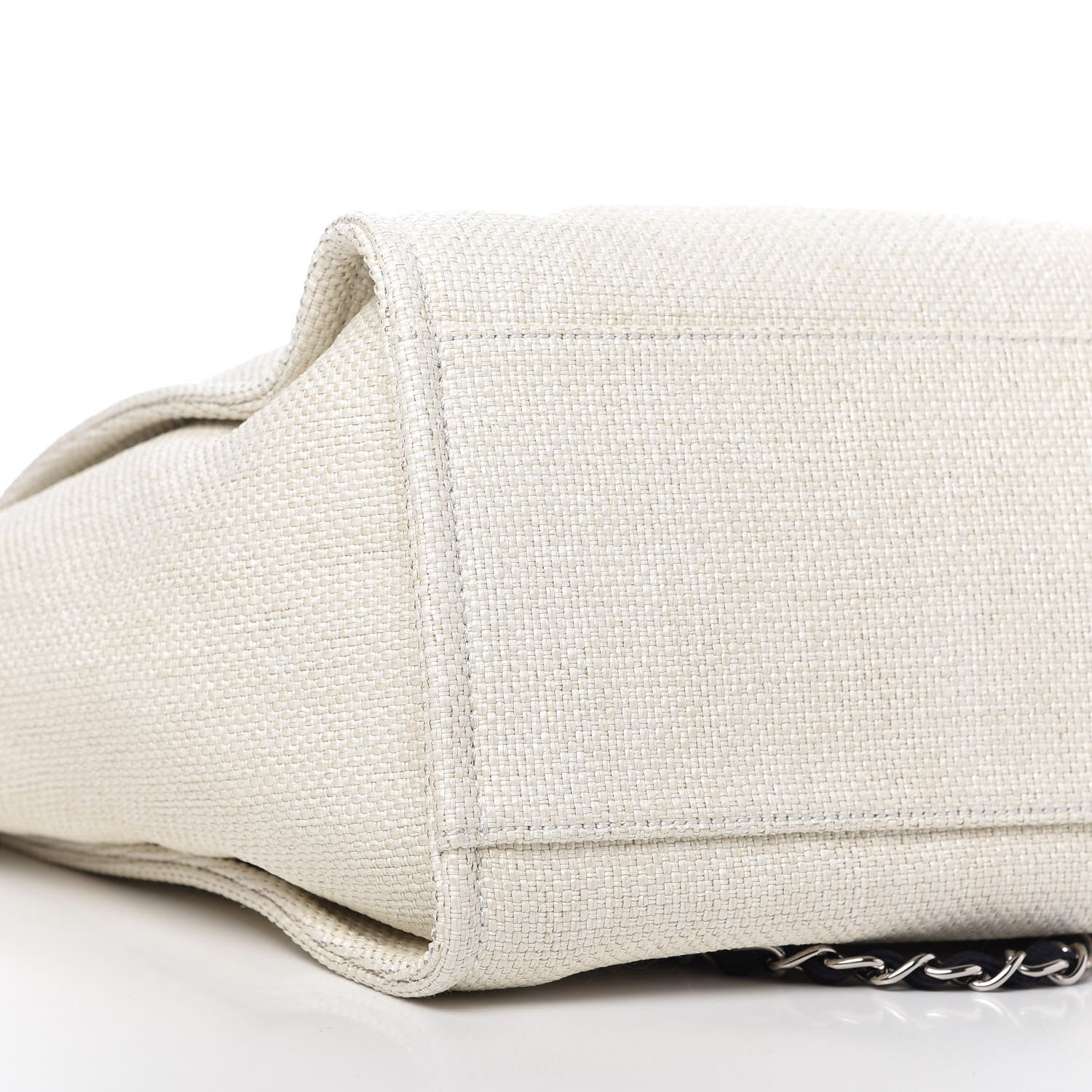 Chanel Canvas Medium Deauville Tote White 6 of 10