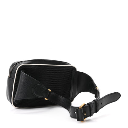 Gucci X ADIDAS Textured Dollar Calfskin Belt Bag Black 3 of 10