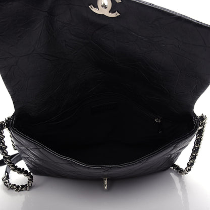 Chanel Crackled Aged Calfskin Big Bang Flap Black 5 of 9