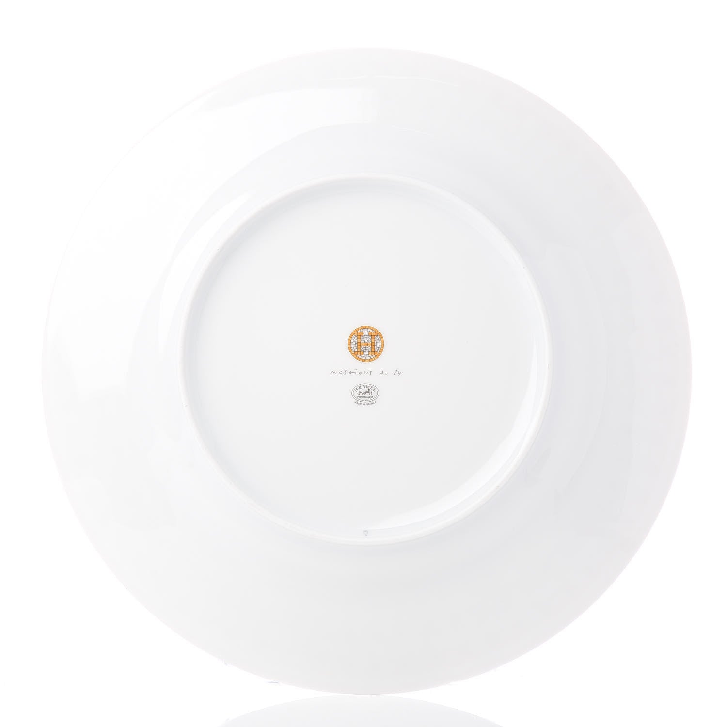 Hermes Porcelain Mosaique Au 24 Gold Dinner Plate Set of 2 4 of 6