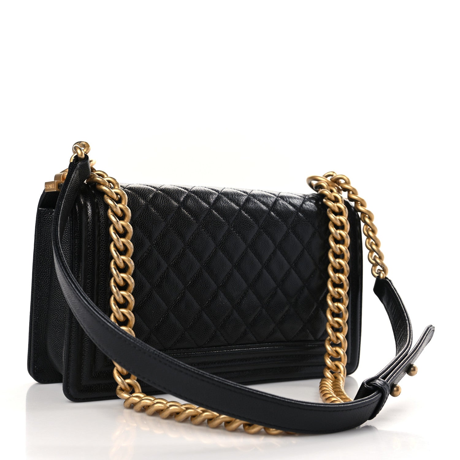 Chanel Caviar Quilted Medium Boy Flap Black 3 of 9
