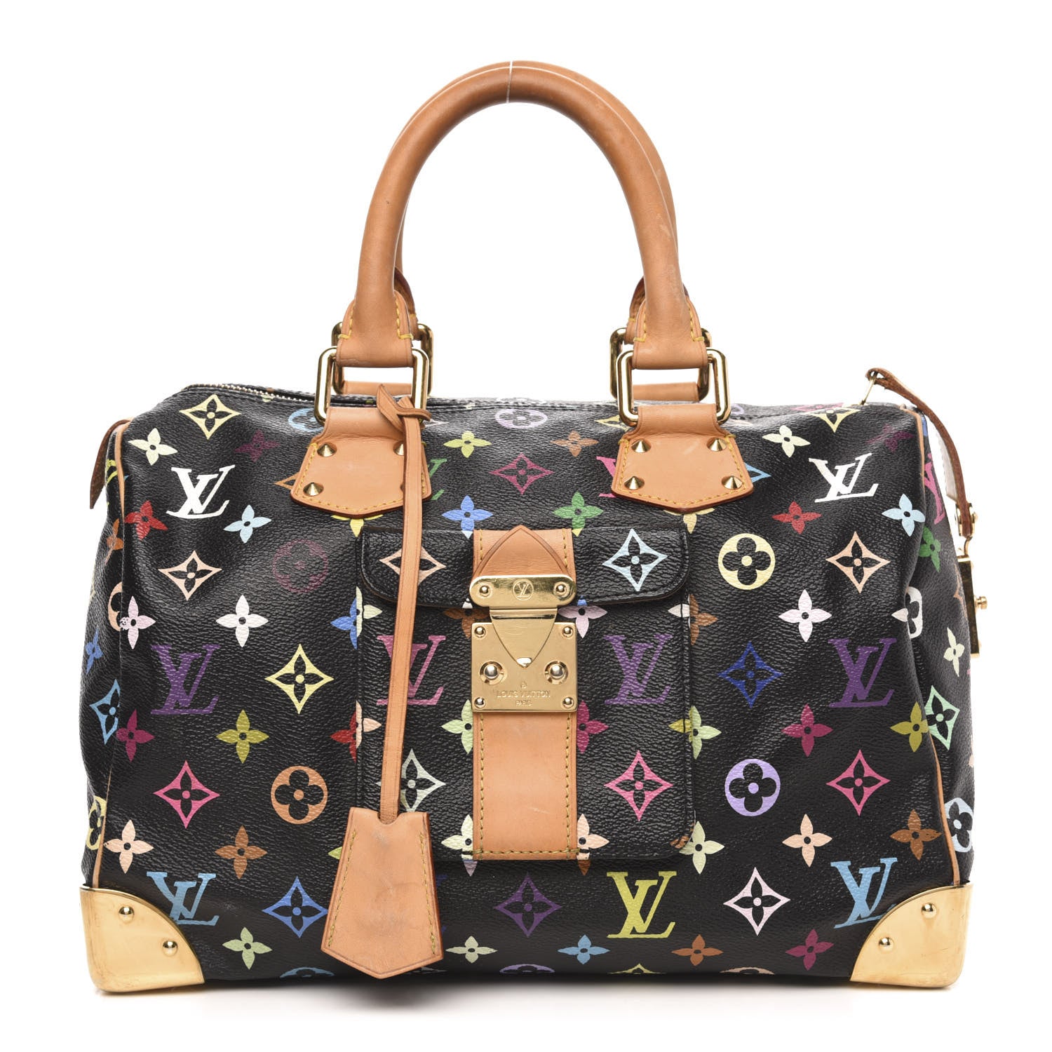 Louis Vuitton Monogram Multicolor Speedy 30 Black 1 of 11
