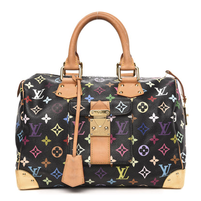 Louis Vuitton Monogram Multicolor Speedy 30 Black 1 of 11