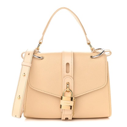 Chloe Shiny Grained Calfskin Medium Aby Day Shoulder Bag Blondie Beige 1 of 8