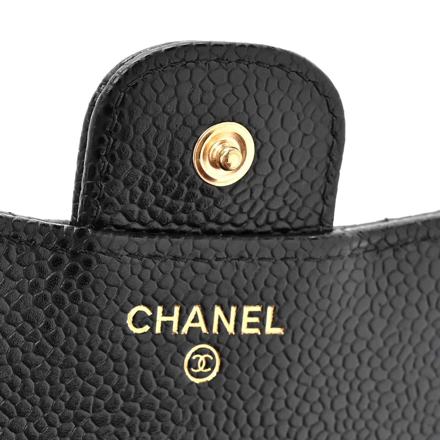Chanel Caviar Quilted Compact Flap Wallet Black 7 of 9