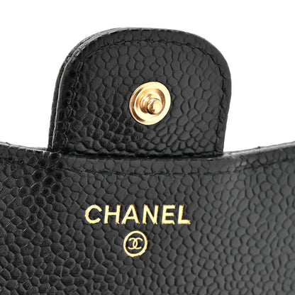 Chanel Caviar Quilted Compact Flap Wallet Black 7 of 9