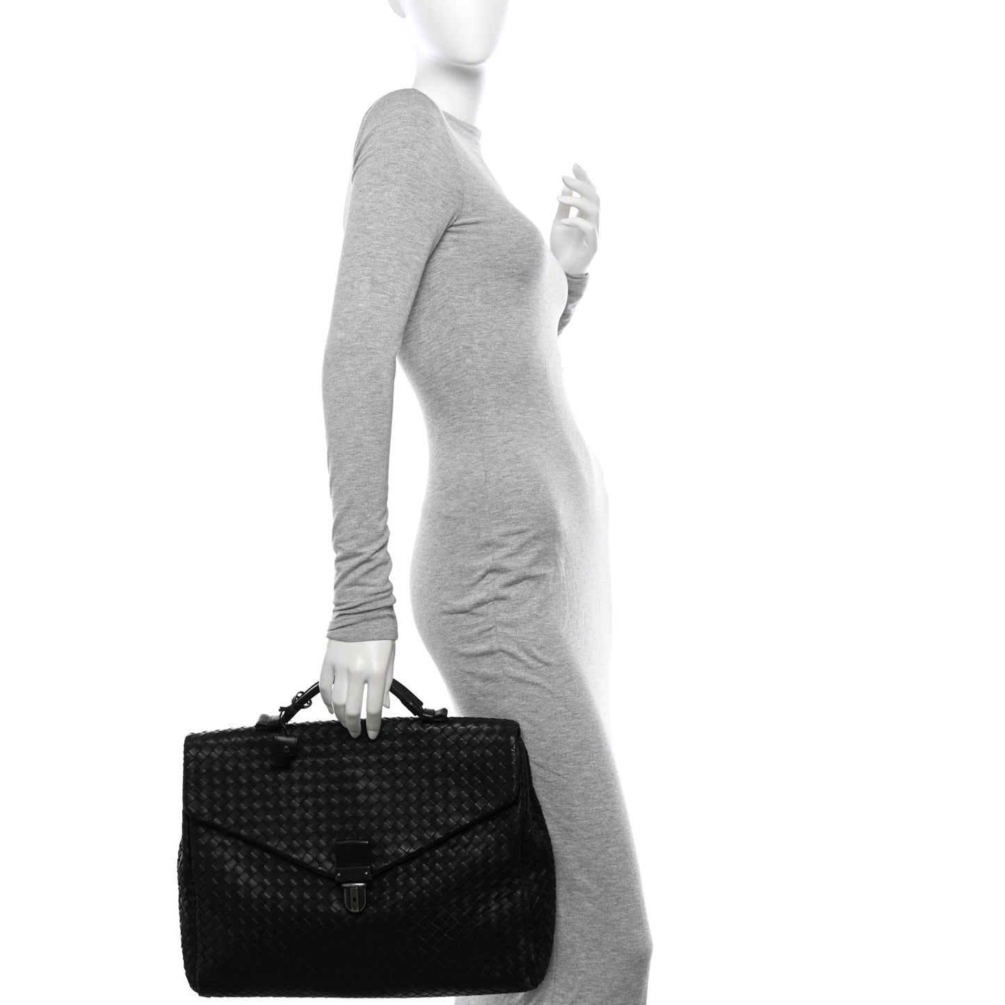 Intrecciato VN Briefcase Black