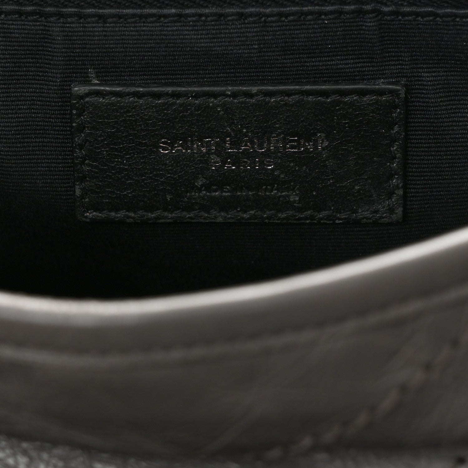 Saint Laurent Crinkled Calfskin Matelasse Monogram Medium Niki Chain Satchel Fog 7 of 11