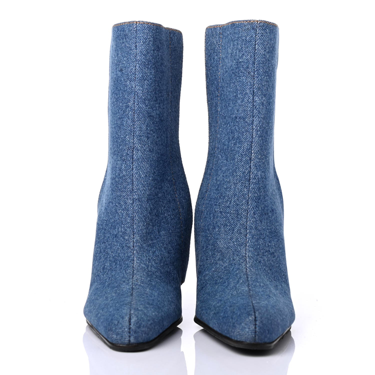 Balenciaga Denim Ankle Boots 36.5 Blue 2 of 4
