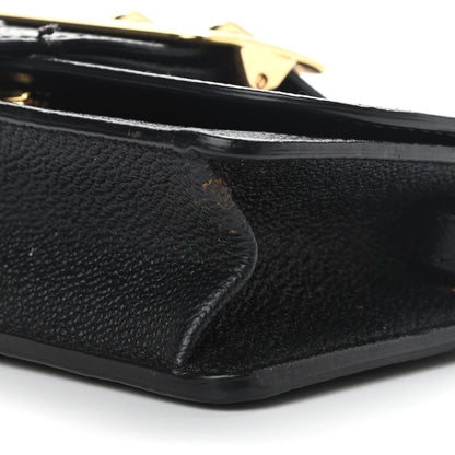 Burberry Grainy Calfskin House Check Small Buckle Bag Black 9 of 11