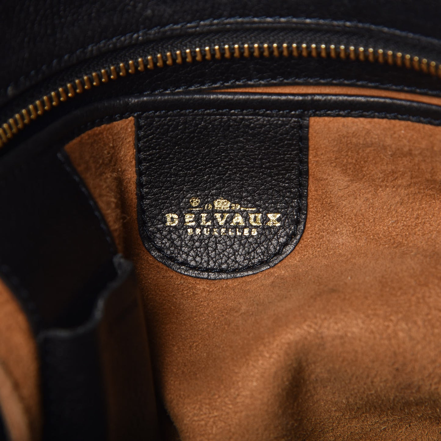 Grained Calfskin Woven Shoulder Bag Black