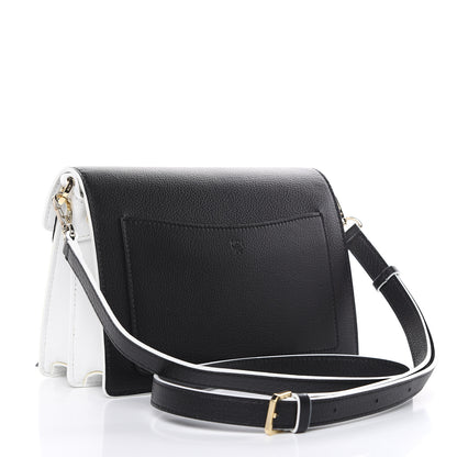 MCM Calfskin Visetos Small Patricia Crossbody Bag Cognac Black 3 of 10