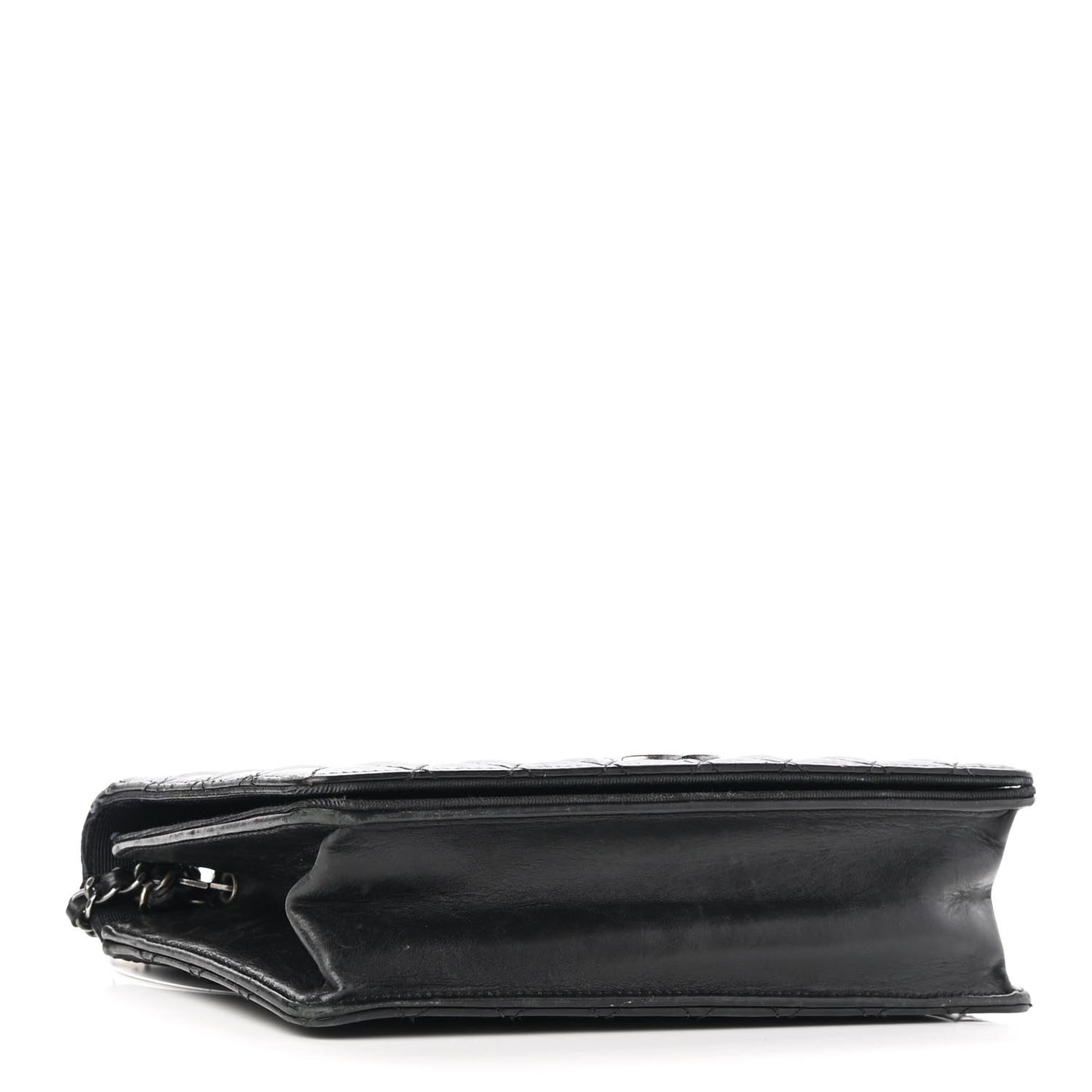 Calfskin Quilted Small Ballerine Flap Black