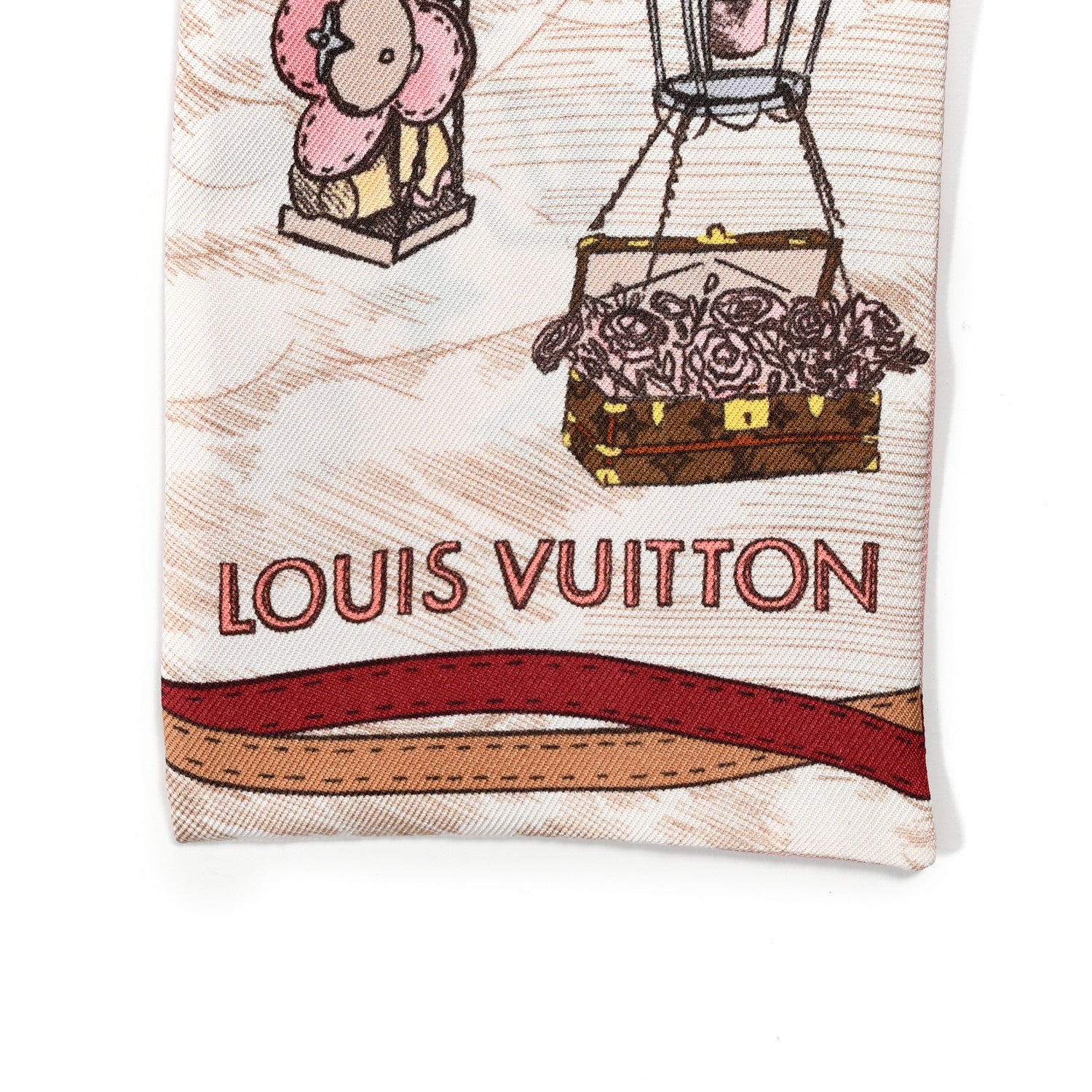 Louis Vuitton Silk Monogram Up And Away Bandeau Light Pink 2 of 3