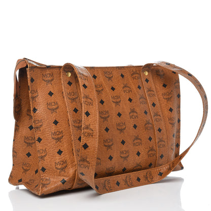 MCM Visetos Shoulder Bag Cognac 3 of 11
