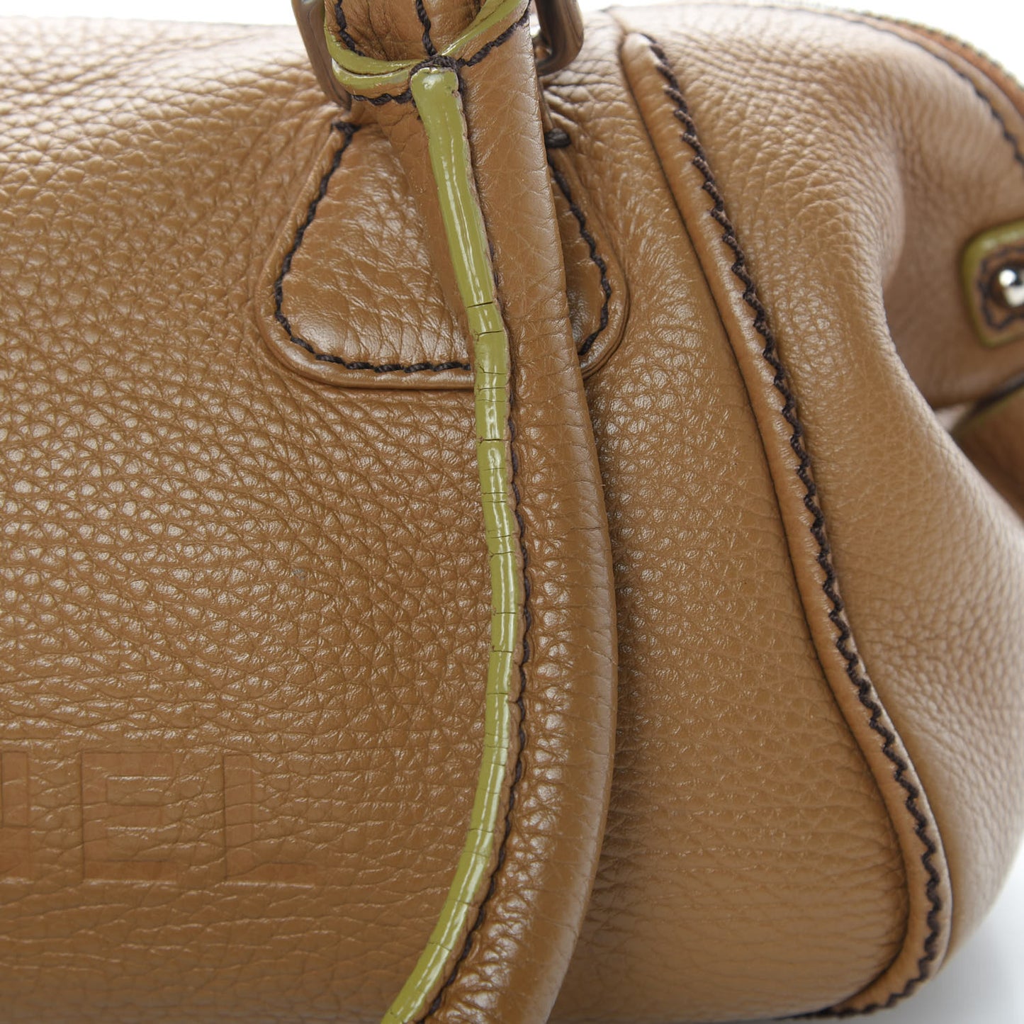 Calfskin Small Tassel Bowler Light Brown