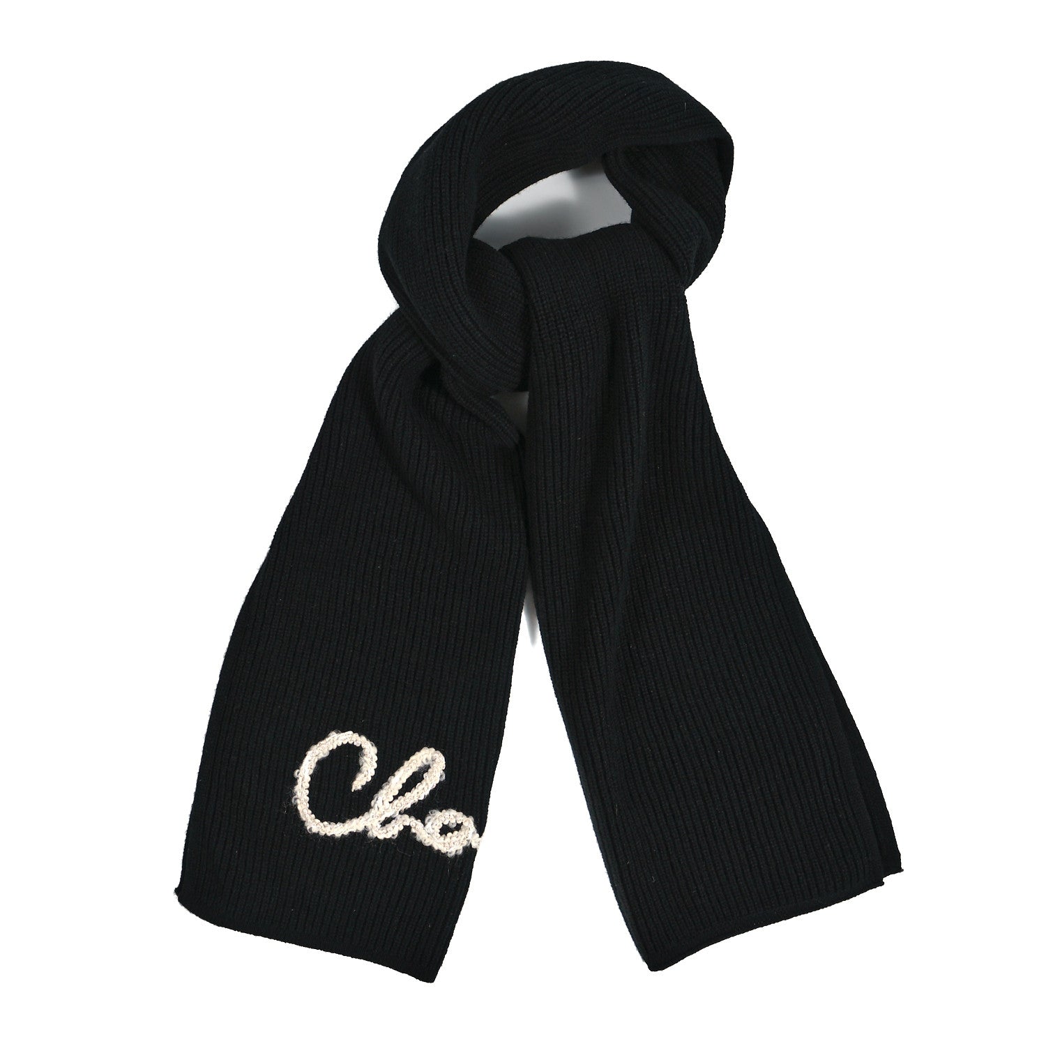 Chanel Cashmere CC Stole Black 1 of 3