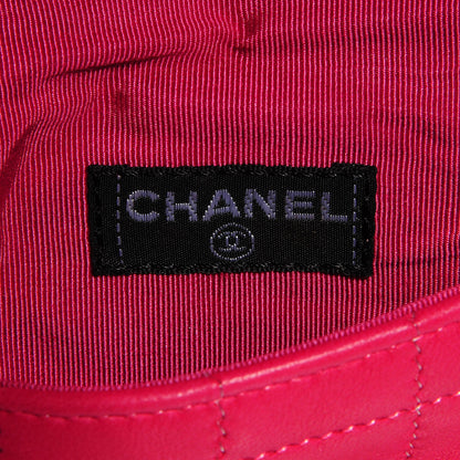 Chanel Lambskin Square Stitched Convertible Micro Flap Pink 8 of 12