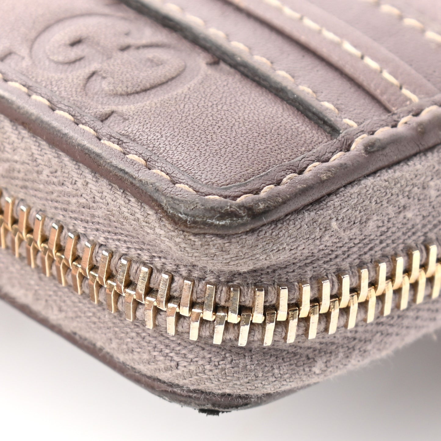 Guccissima Princy Zip Around Wallet Purple