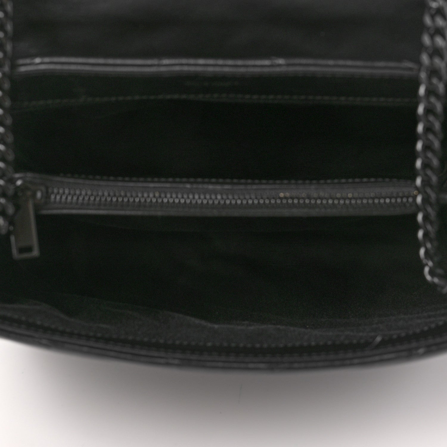 Saint Laurent Calfskin Y Quilted Monogram Medium Loulou Chain Satchel Black 5 of 8