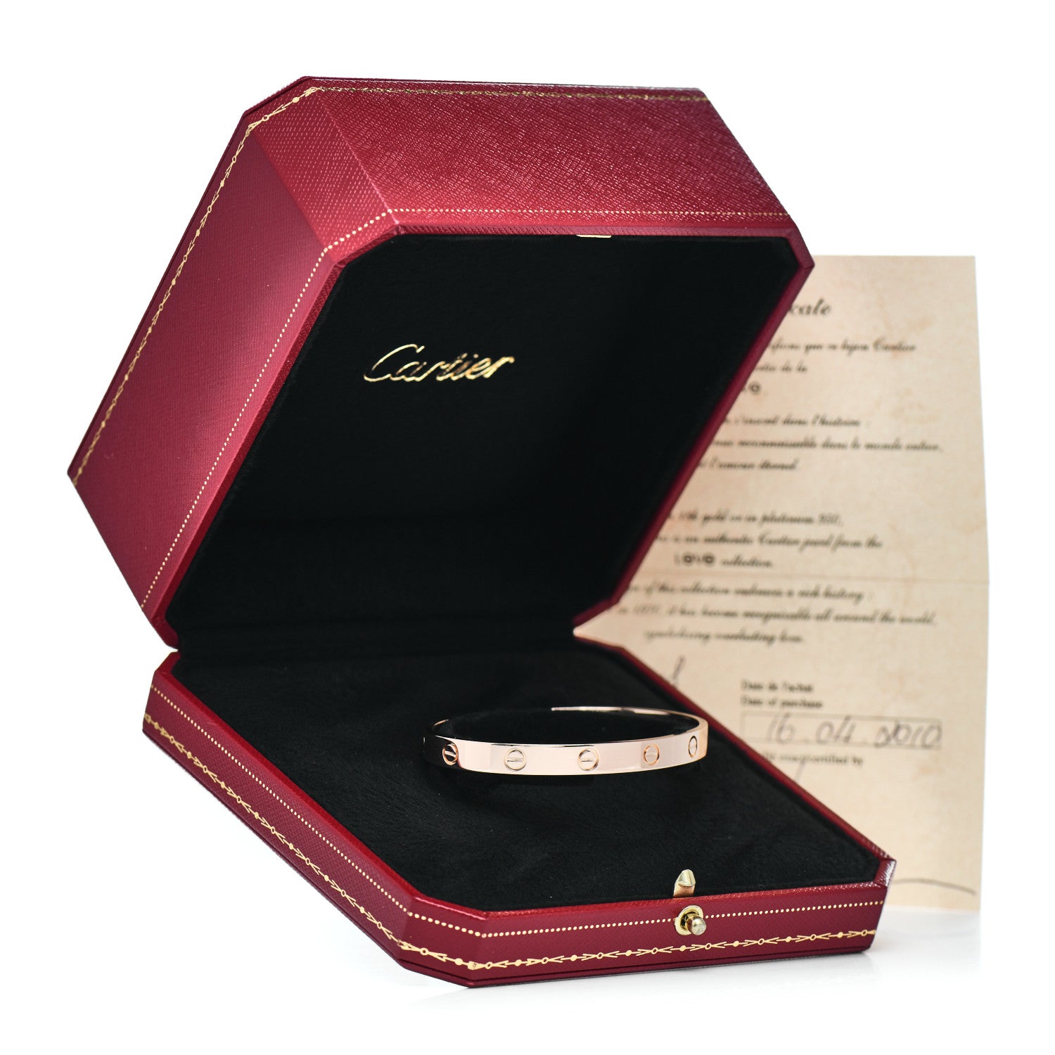Cartier 18K Pink Gold LOVE Cuff Bracelet 18 5 of 5
