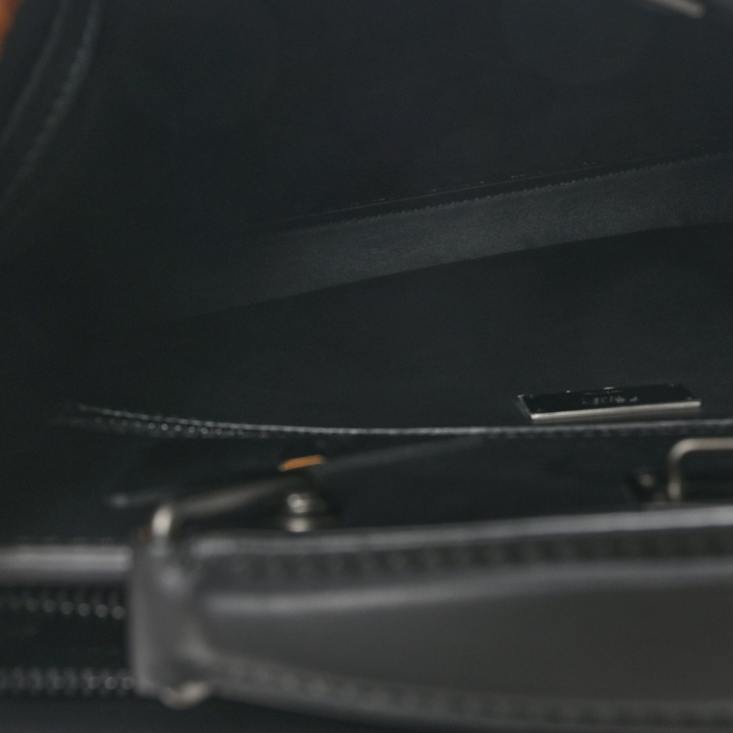 Vitello Grace Opaco Metal Monster Eyes Large Peekaboo Iconic Fit Satchel Black