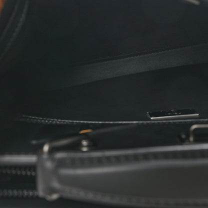 Fendi Vitello Grace Opaco Metal Monster Eyes Large Peekaboo Iconic Fit Satchel Black 6 of 10