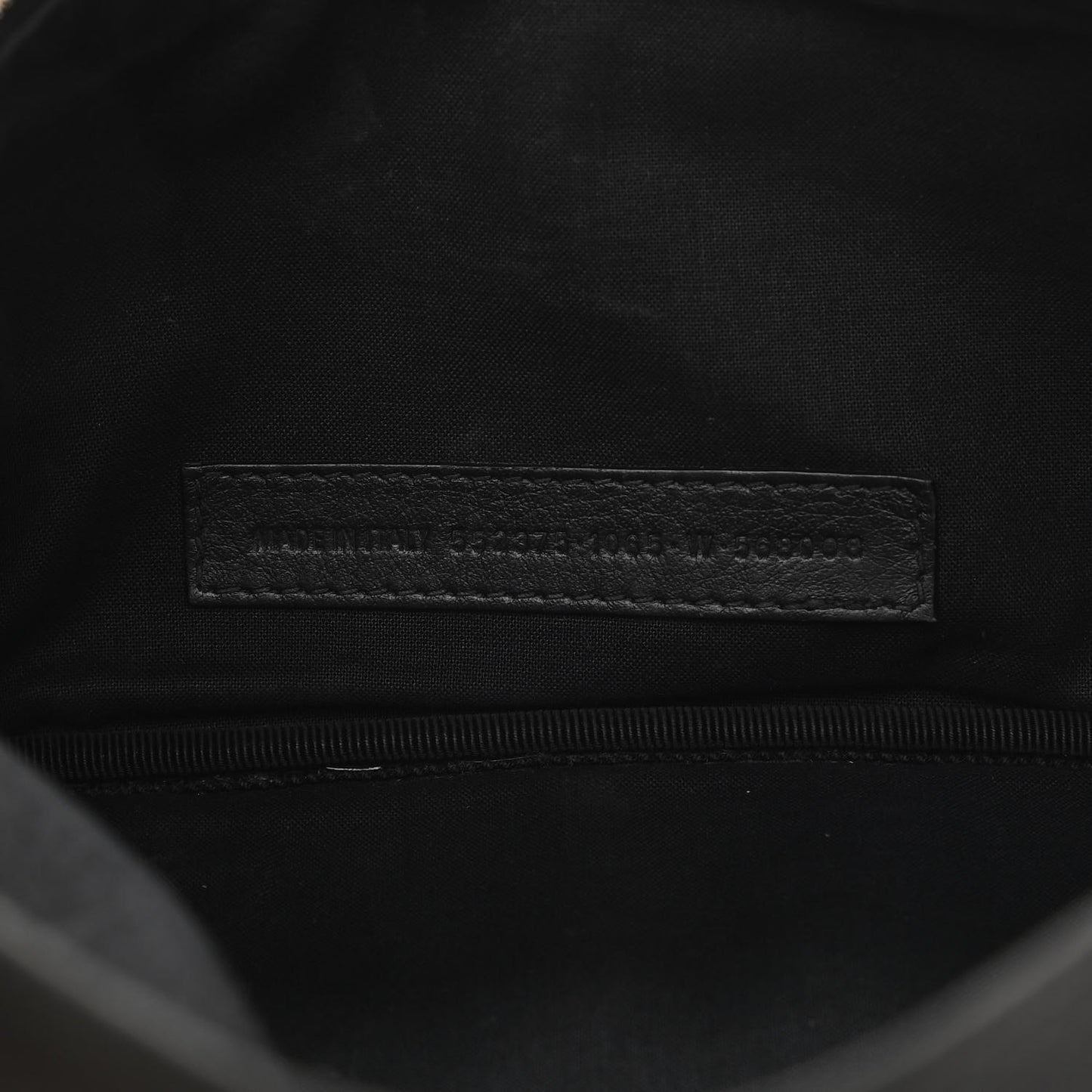 Smooth Calfskin Logo Large Everyday Beltpack Black
