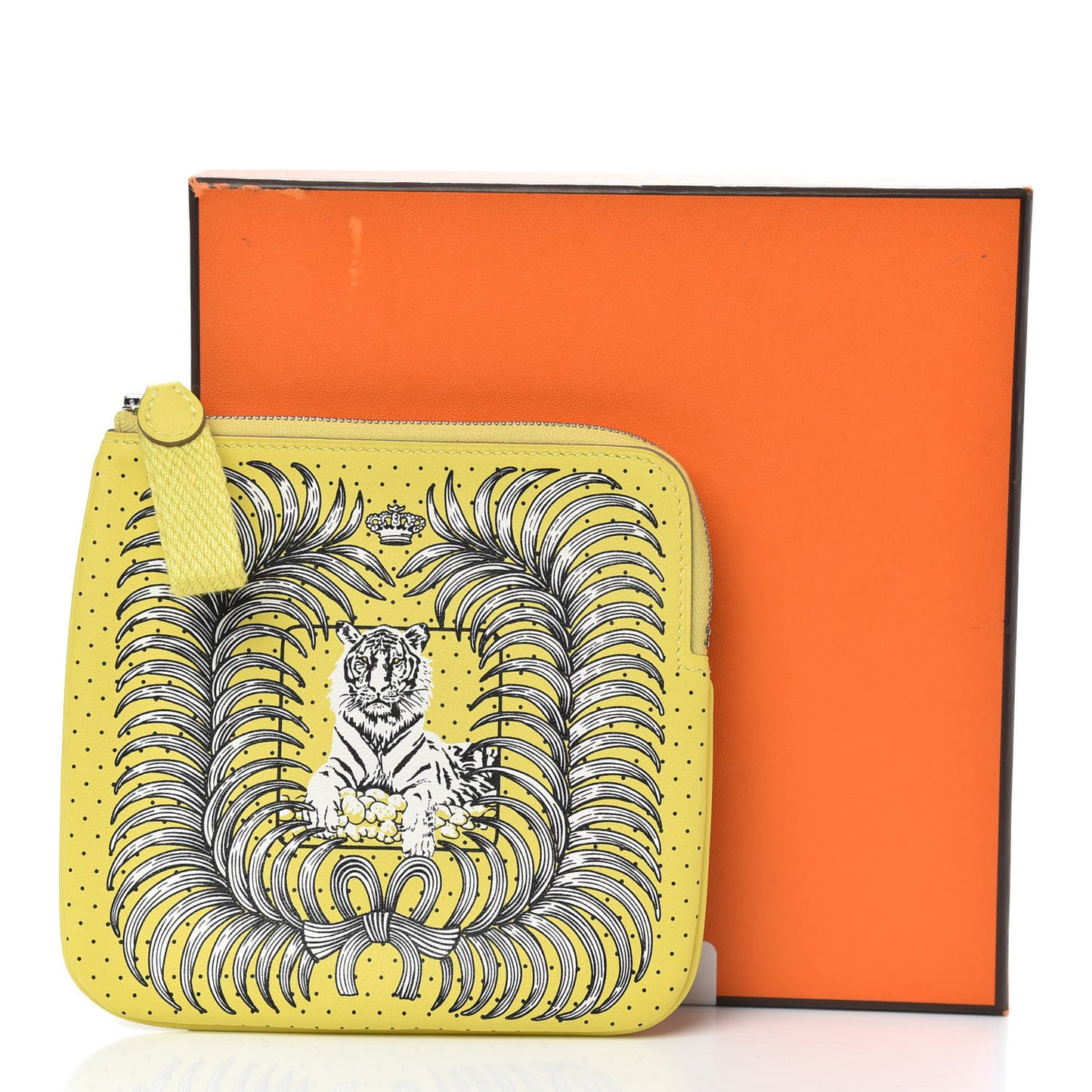 Swift Tigre Royal Bandana Carre Pocket Pouch Lime