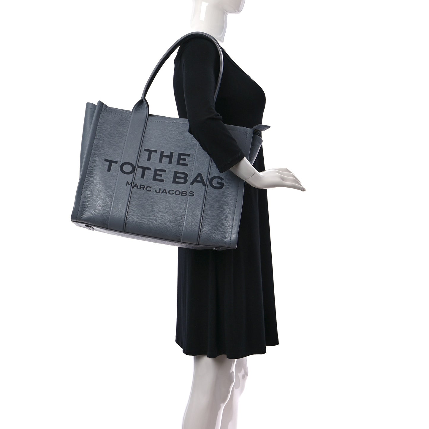 Grained Calfskin The Tote Bag Wolf Grey