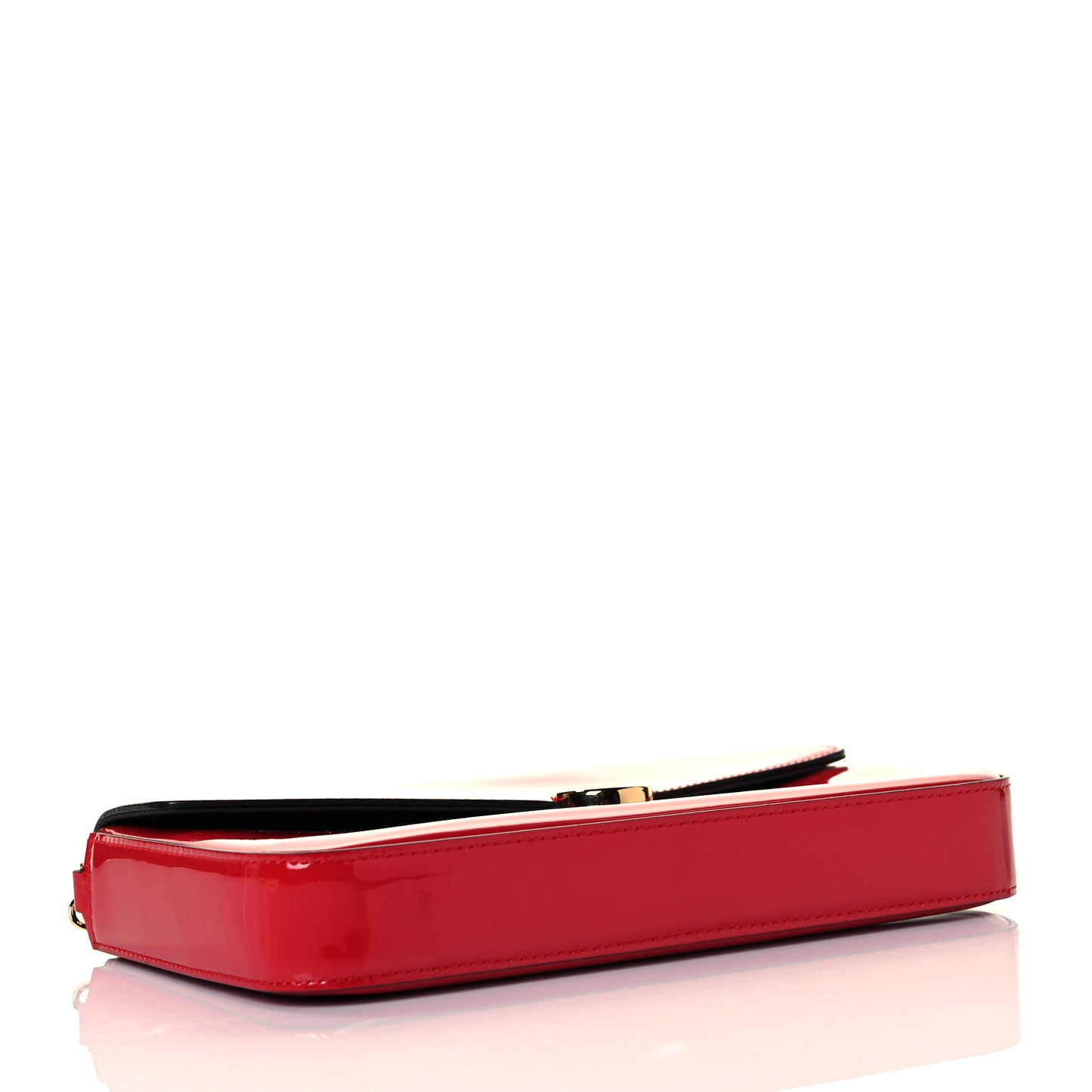 Vitello Vernice Mou F is Fendi Envelope Wallet on Chain with Pouches Rosso Cardinale