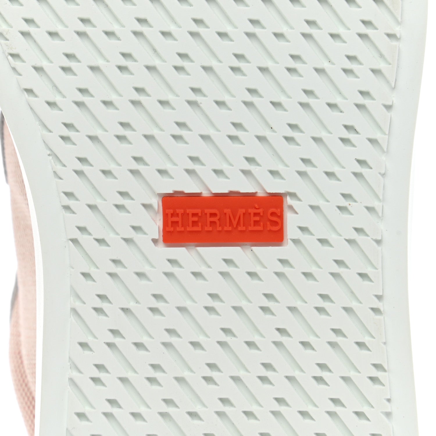 Hermes Calfskin Canvas Day Sneakers 35.5 Framboise White 6 of 9